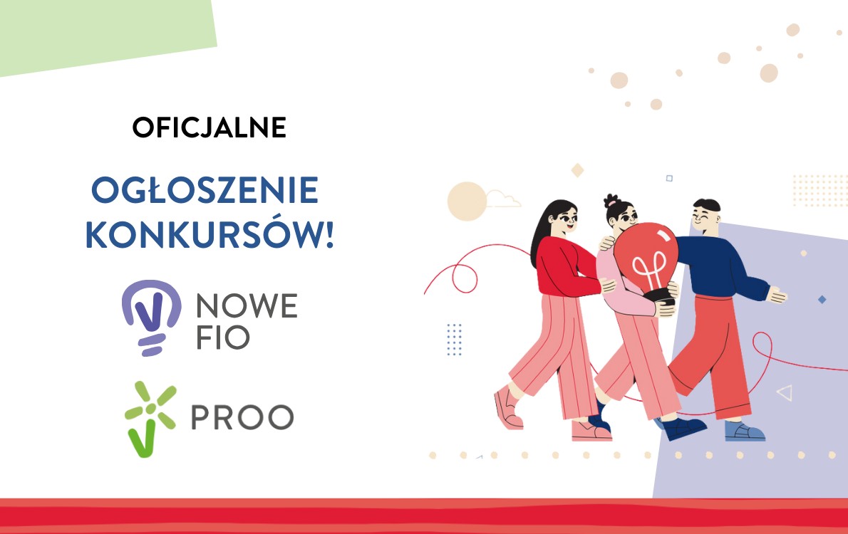 trzech ludzików trzyma żarówkę- grafika