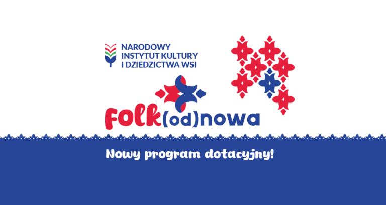 grafika kojarząca się z haftem ludowym